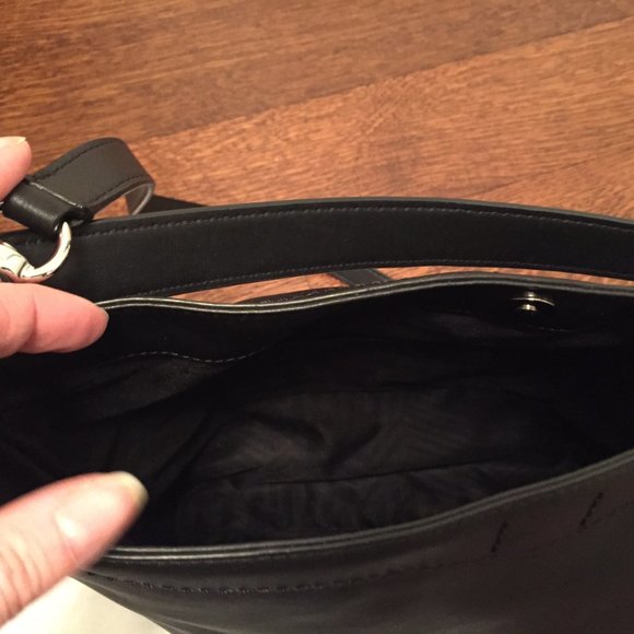 BRAND NEW REBECCA MINKOFF BLACK LEATHER WOMEN'S PU - Picture 3 of 6